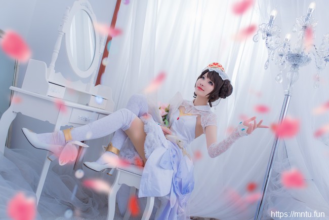 清纯萌妹子樱井咲COSPLAY王者荣耀小乔