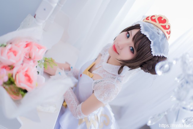 清纯萌妹子樱井咲COSPLAY王者荣耀小乔