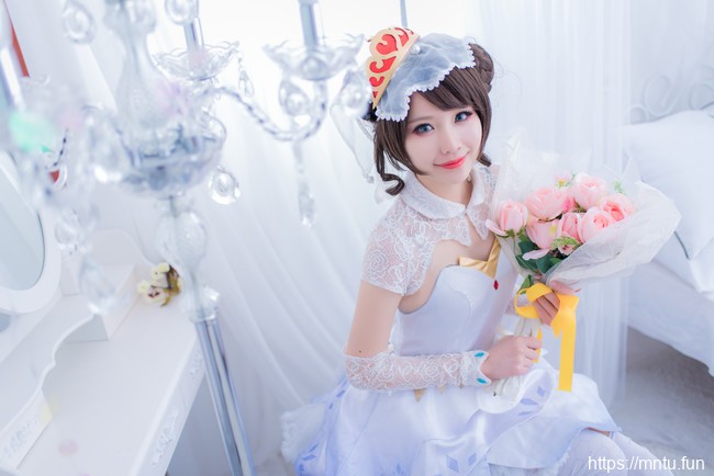 清纯萌妹子樱井咲COSPLAY王者荣耀小乔