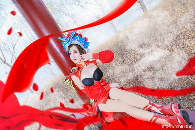 性感美女久夜丶修长美腿COS王者荣耀霸王别姬虞姬