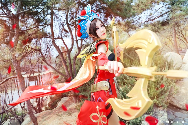 性感美女久夜丶修长美腿COS王者荣耀霸王别姬虞姬