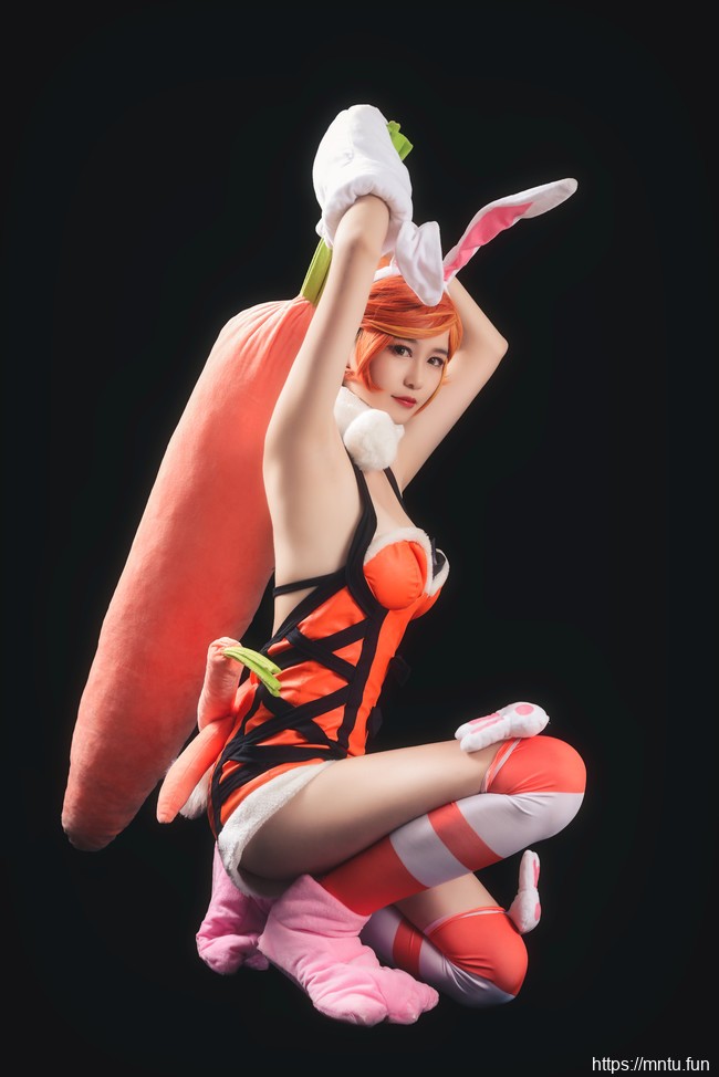 兽耳女郎邶风与式COSPLAY王者荣耀兔女郎花木兰