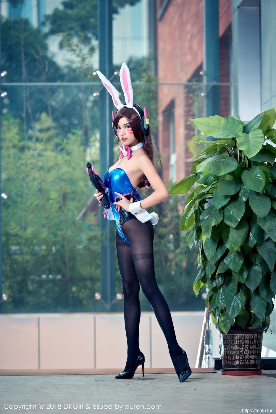 御女郎性感女神萌宝儿BoA黑丝美腿COS守望先锋美少女Dva