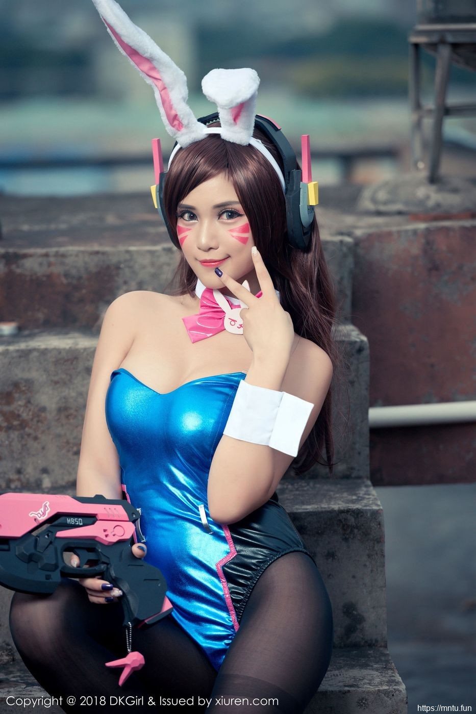 御女郎性感女神萌宝儿BoA黑丝美腿COS守望先锋美少女Dva