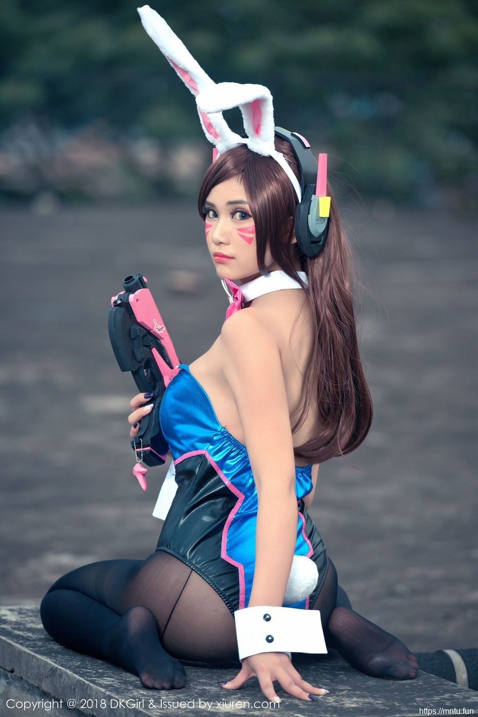 御女郎性感女神萌宝儿BoA黑丝美腿COS守望先锋美少女Dva