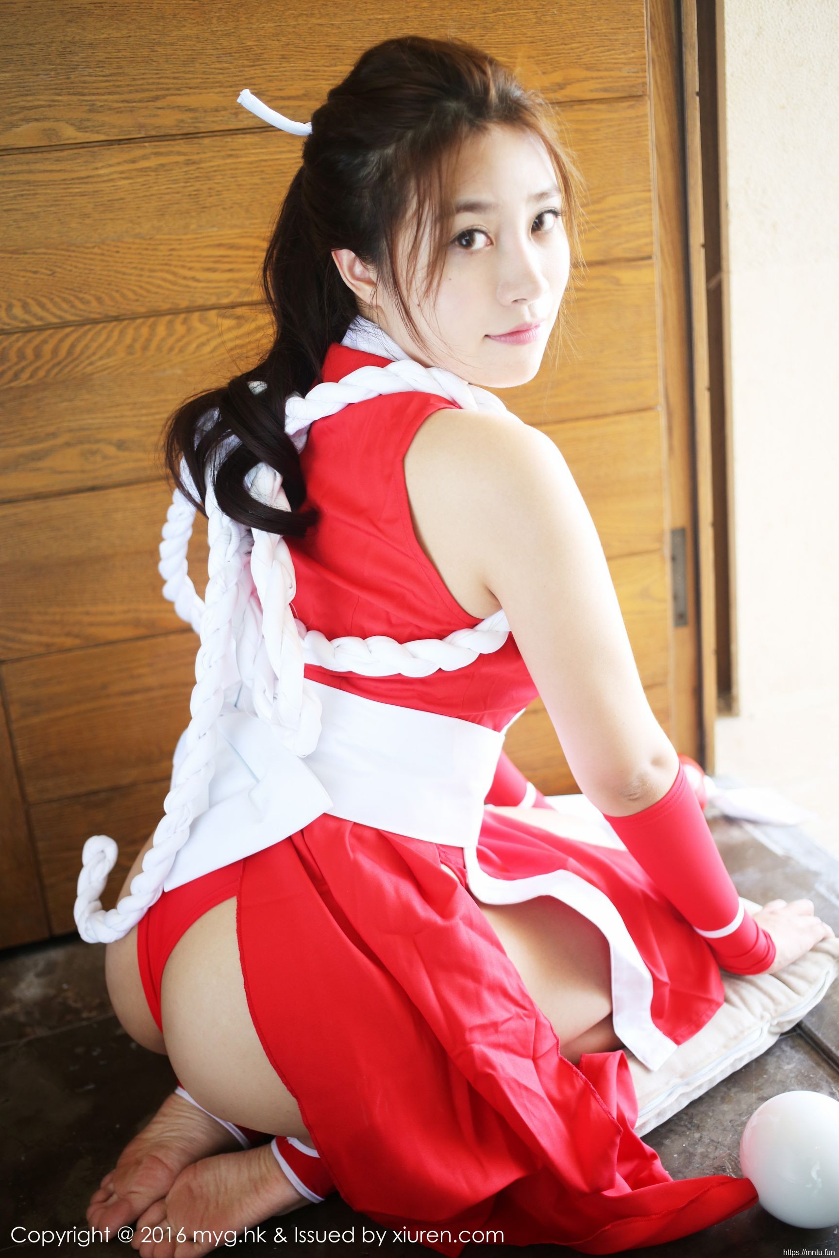 美媛馆性感美女许诺Sabrina旅拍COS不知火舞写真