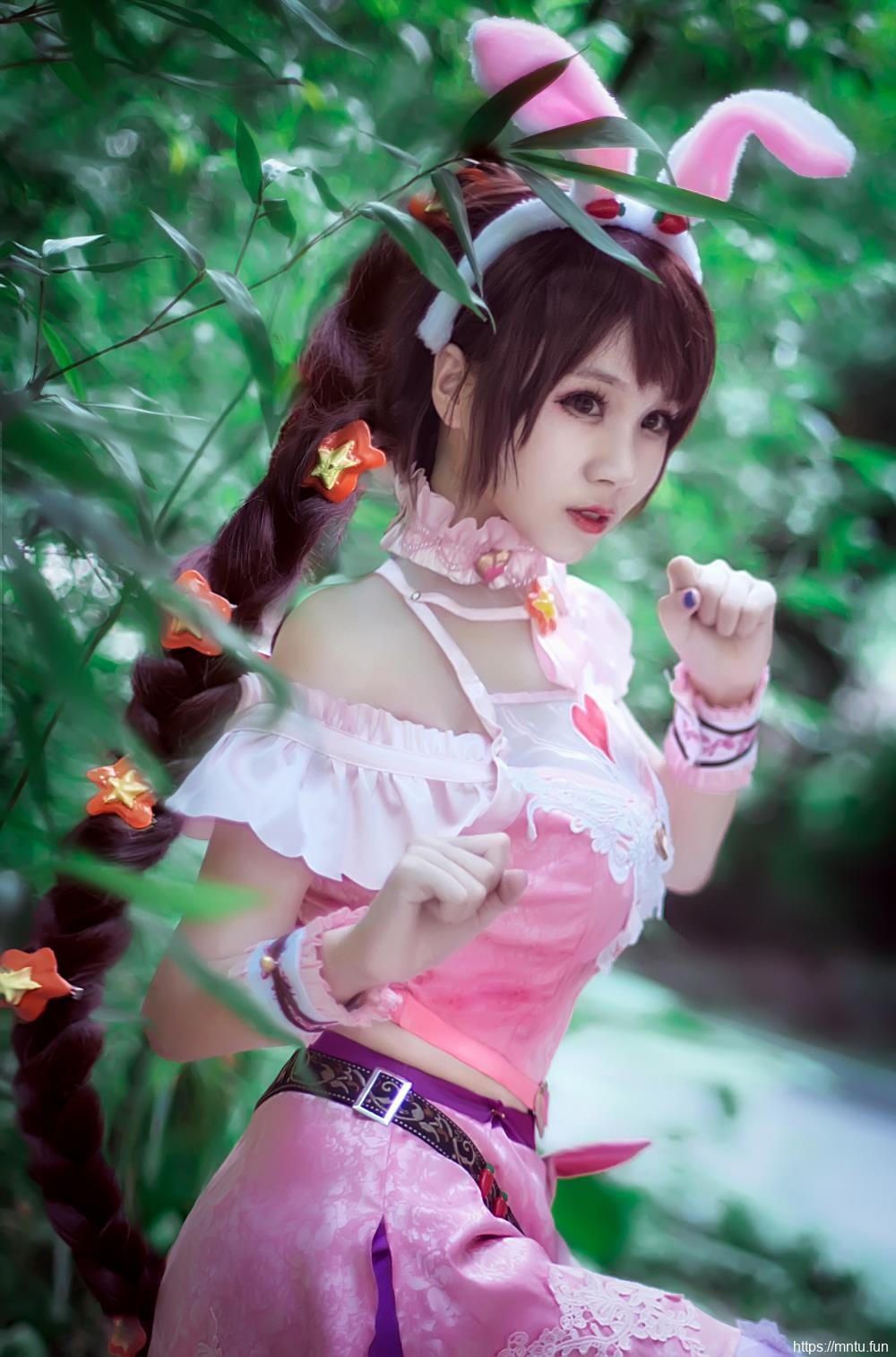 萌系萝莉汐兔子COSPLAY斗罗大陆美女主角小舞