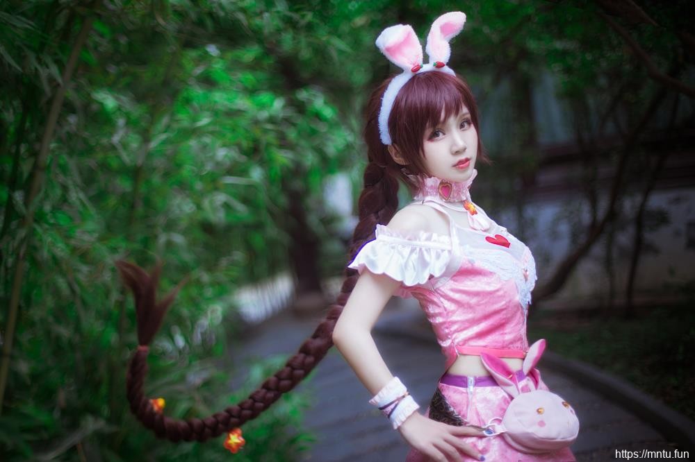 萌系萝莉汐兔子COSPLAY斗罗大陆美女主角小舞