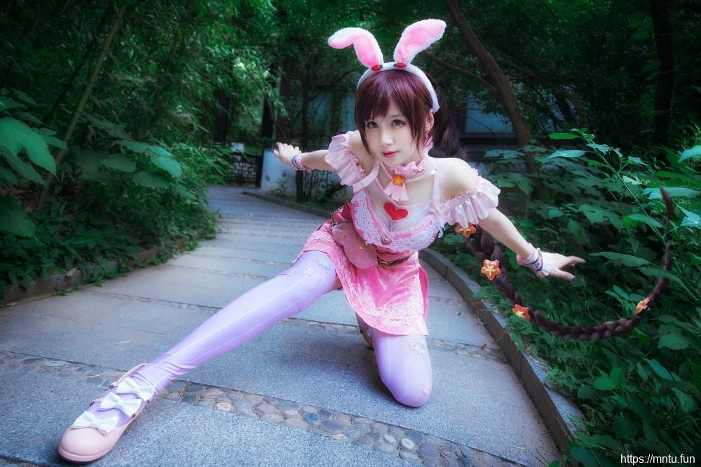 萌系萝莉汐兔子COSPLAY斗罗大陆美女主角小舞