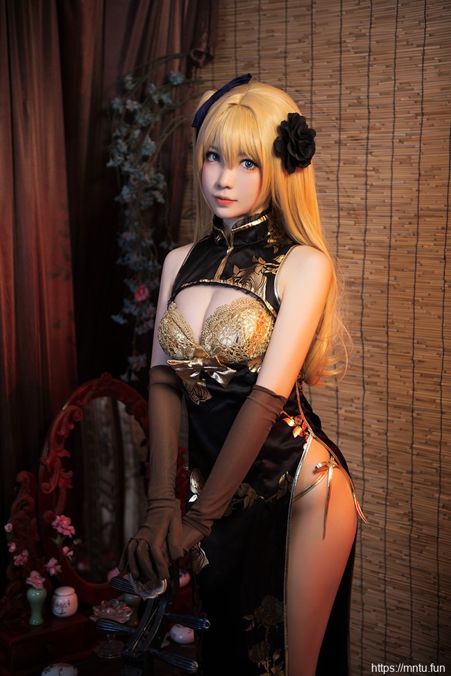 清纯萌妹子妖少旗袍在身COSPLAY艳娘幻梦谭第一弹