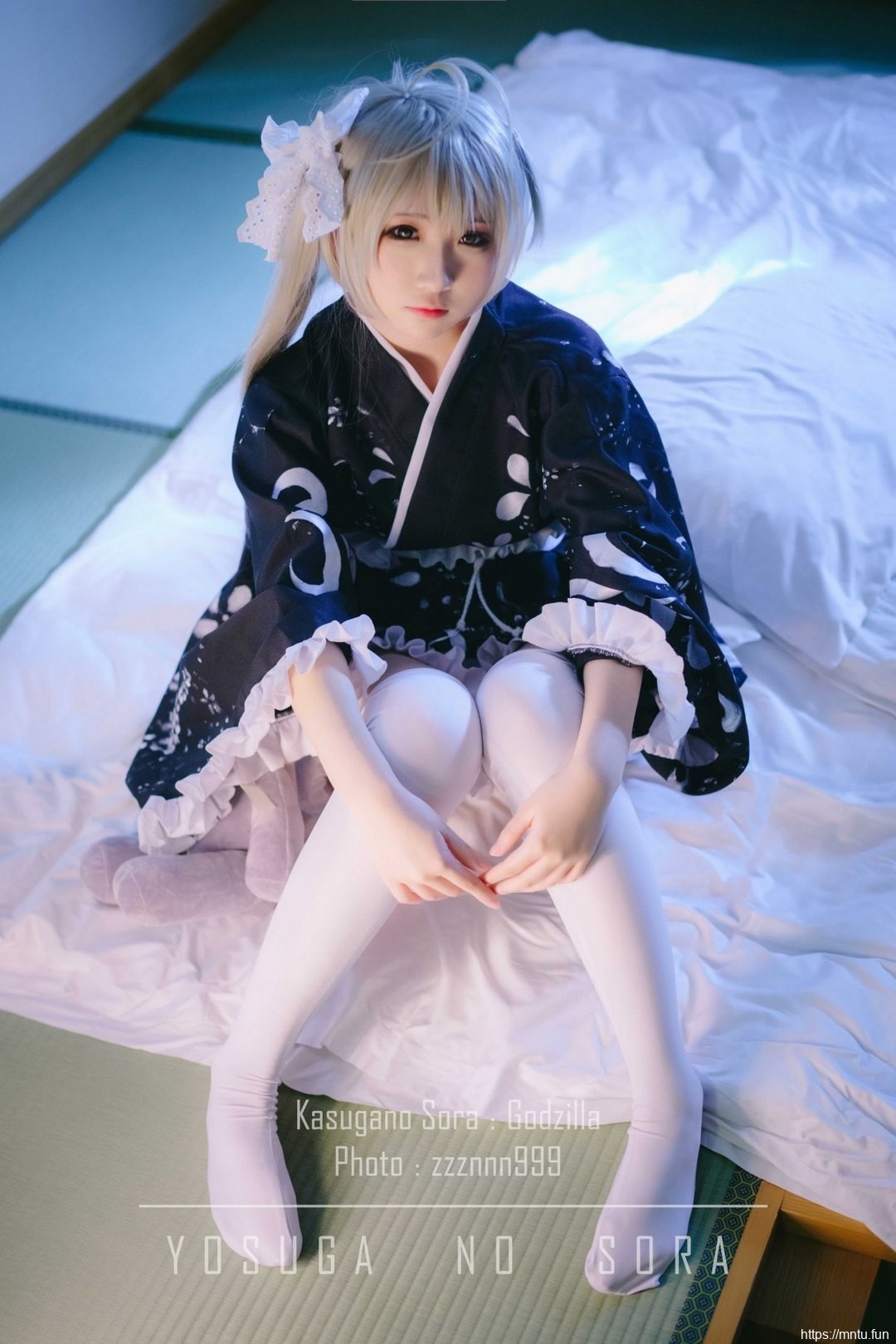 可爱萌妹子身穿和服cosplay动漫美女春日野穹