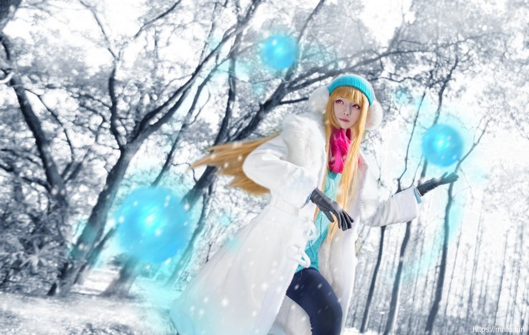 身材高挑冰雪美女cosplay英雄联盟辛德拉