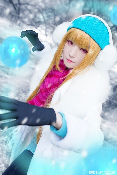身材高挑冰雪美女cosplay英雄联盟辛德拉