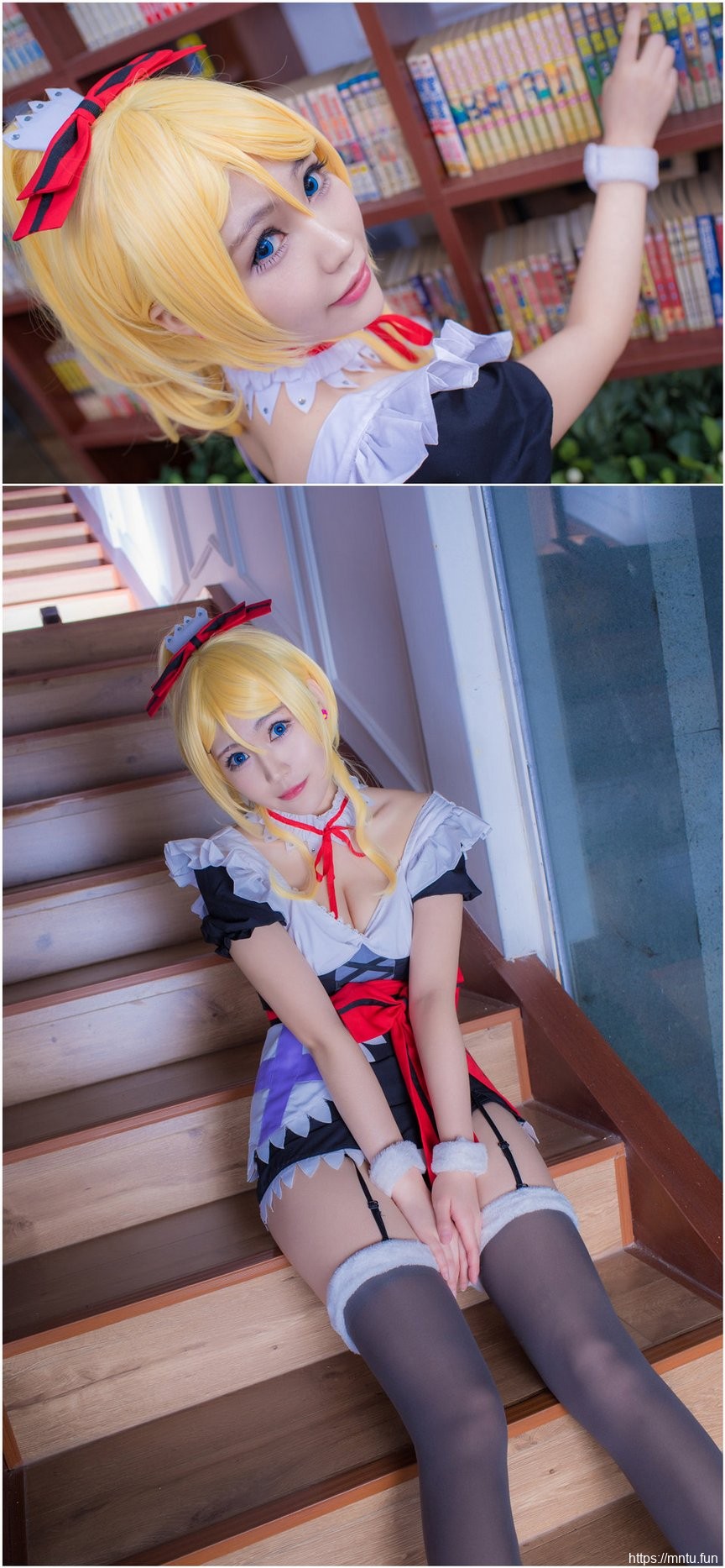 白皙靓丽美女黑丝美腿cosplay绚濑绘里