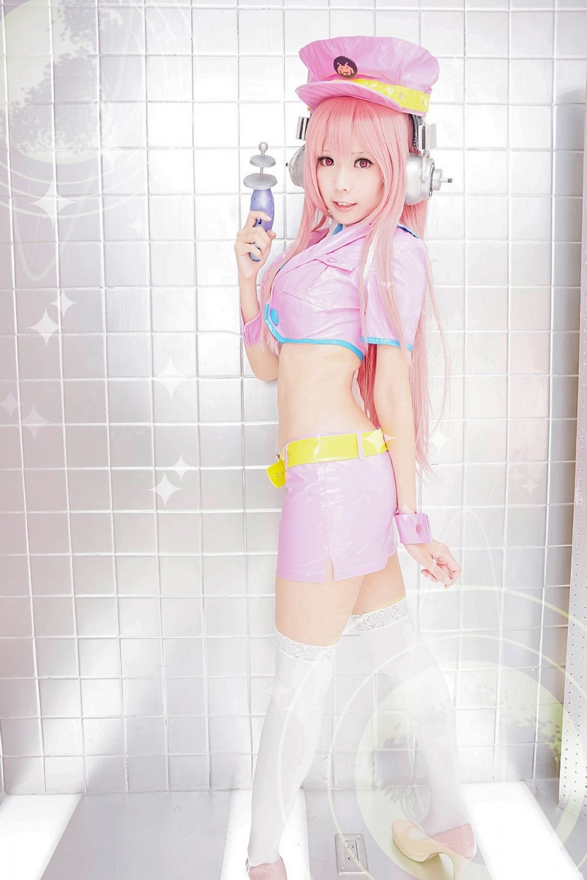 性感美女身穿制服cosplay索尼子诱惑美图