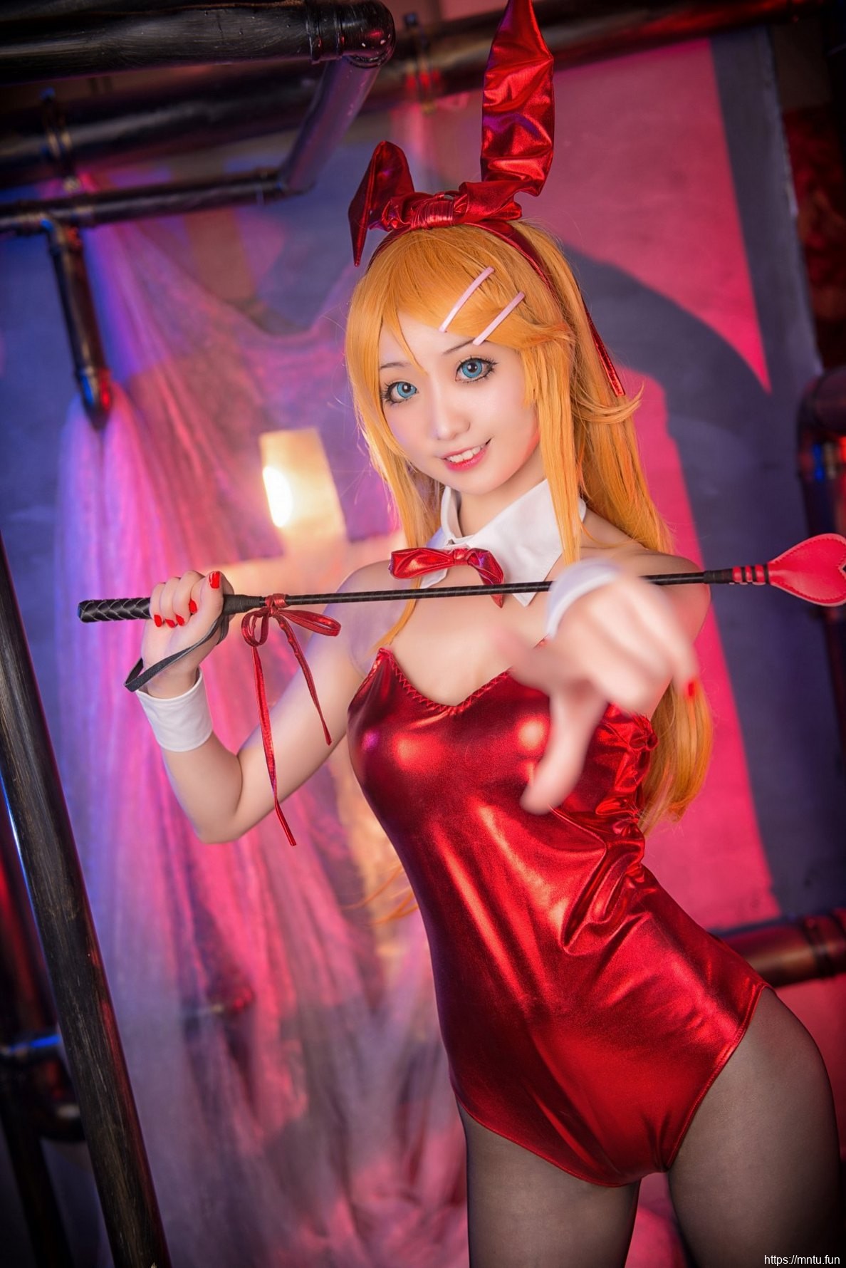 性感迷人姐妹花黑丝美腿cosplay性感写真