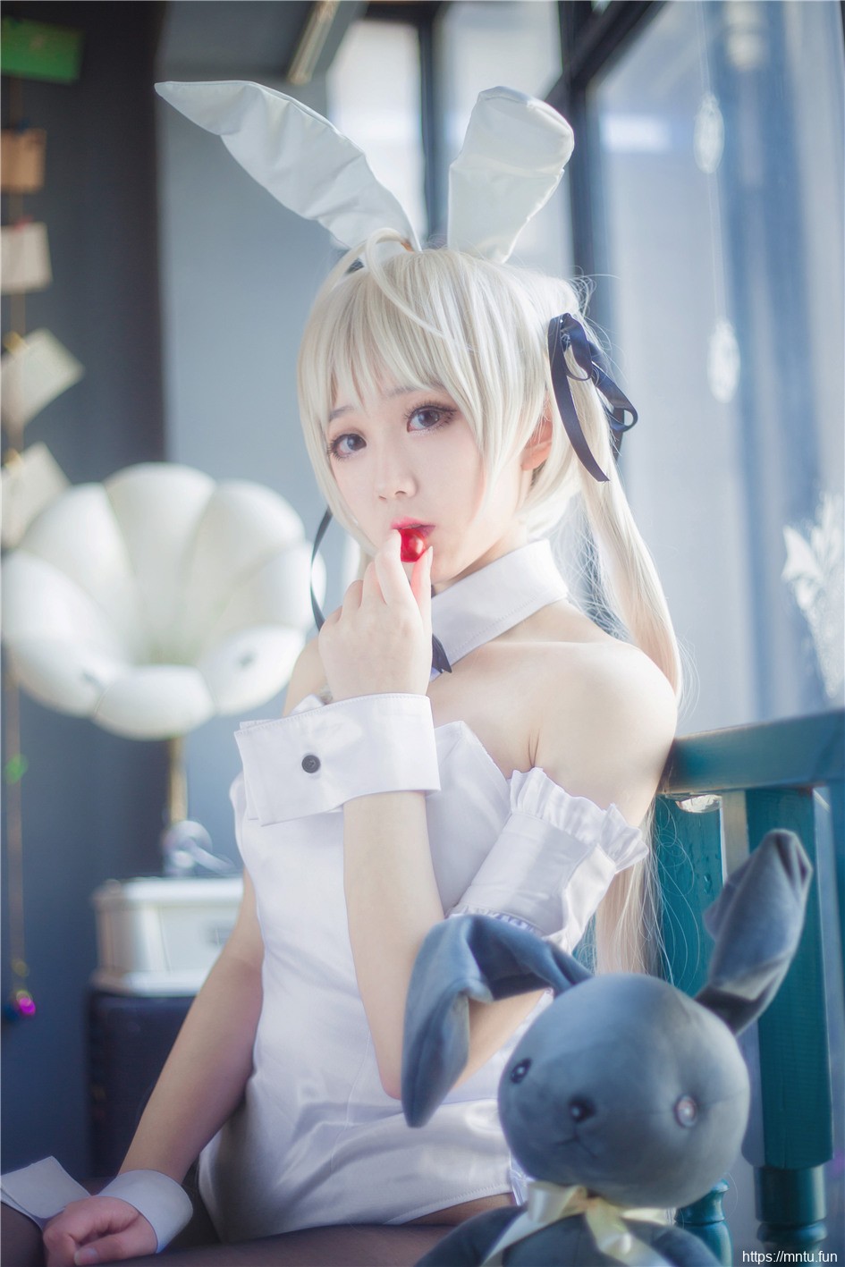 可爱美女苗条身材cosplay穹妹兔女郎制服诱惑
