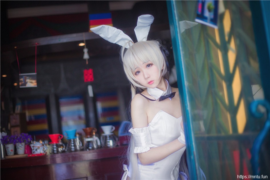 可爱美女苗条身材cosplay穹妹兔女郎制服诱惑