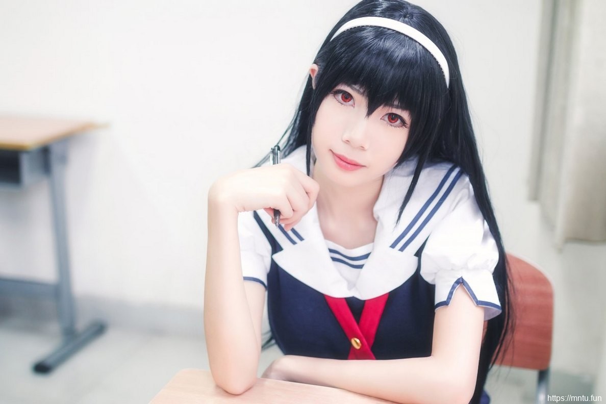 靓丽美女黑丝美腿完美身材cosplay霞之丘诗羽
