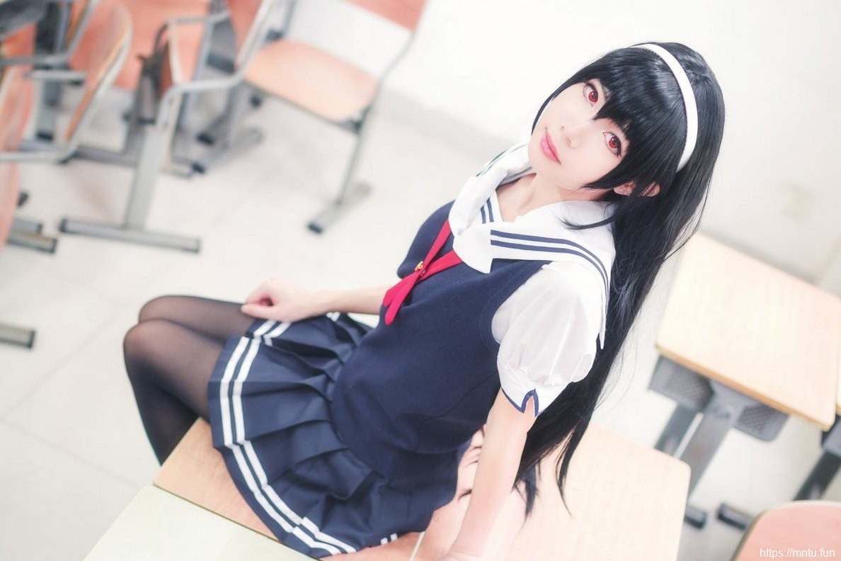 靓丽美女黑丝美腿完美身材cosplay霞之丘诗羽