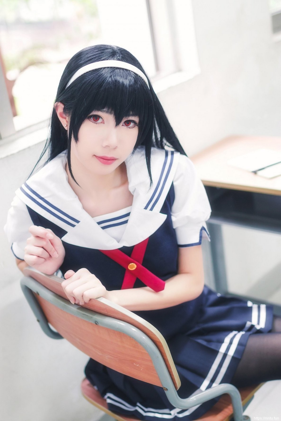 靓丽美女黑丝美腿完美身材cosplay霞之丘诗羽