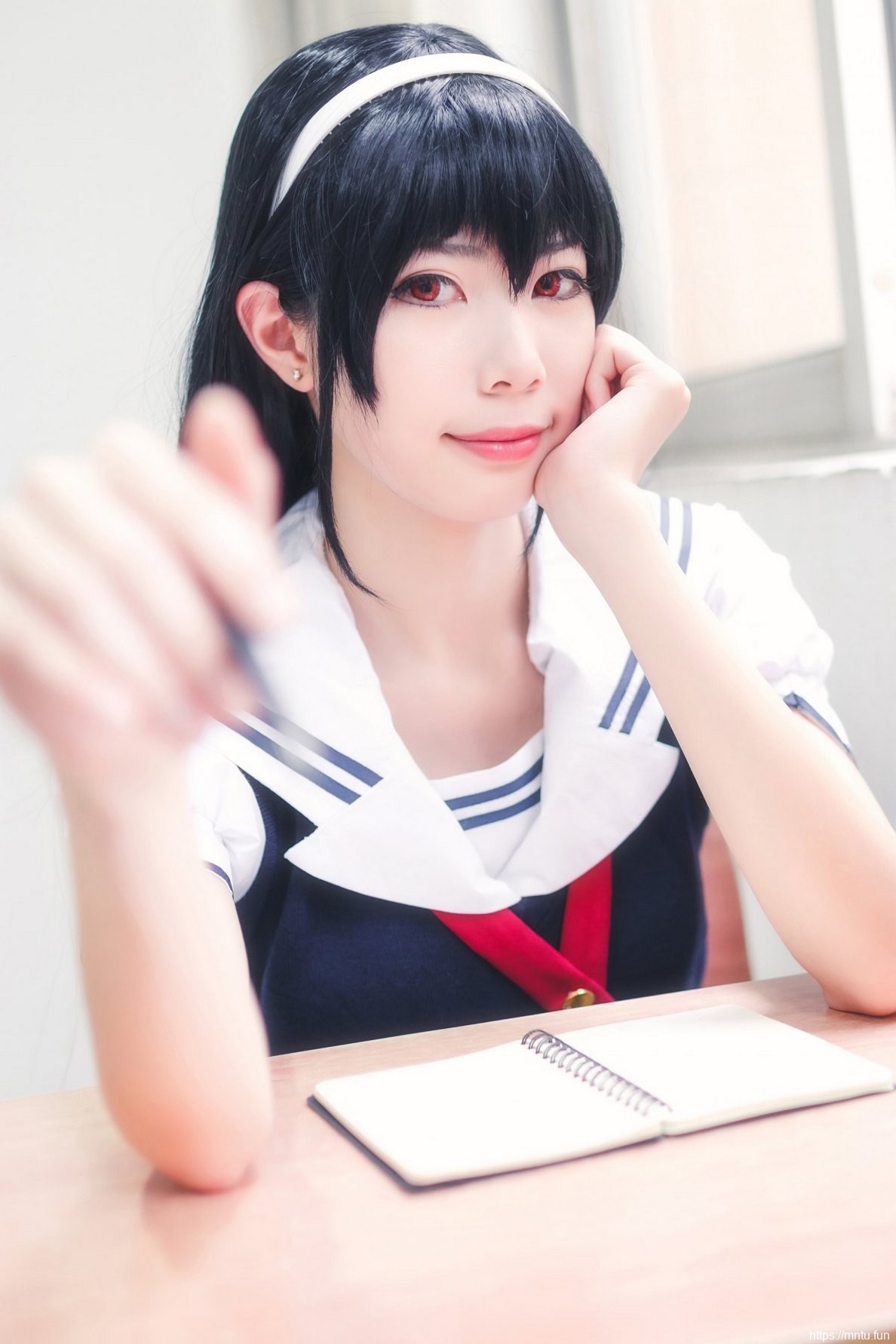 靓丽美女黑丝美腿完美身材cosplay霞之丘诗羽