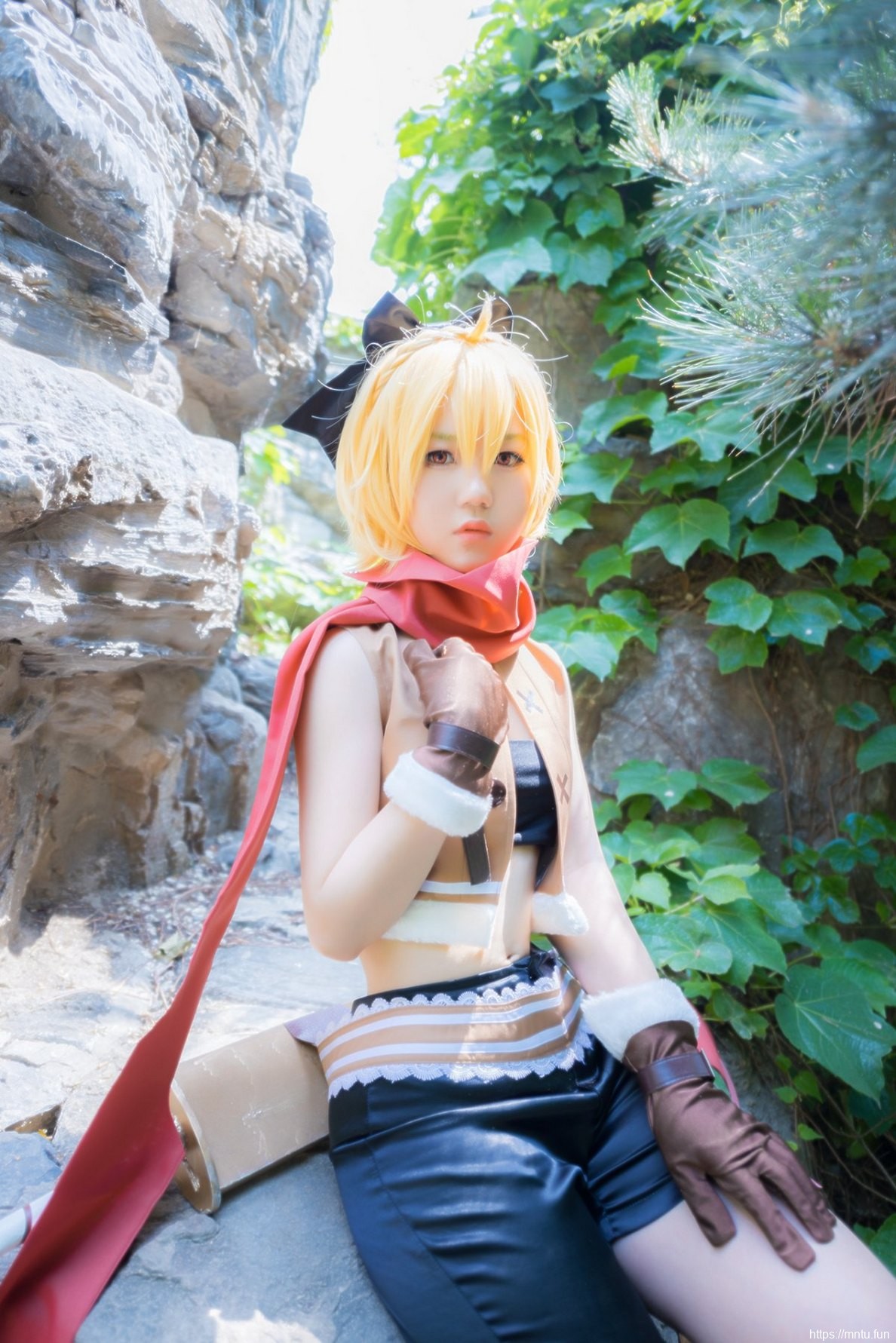 可爱迷人短发美少女cosplay动漫美女菲鲁特