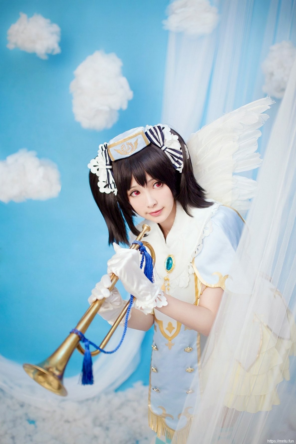 清纯美女白嫩肌肤cosplay日系风格矢泽妮可