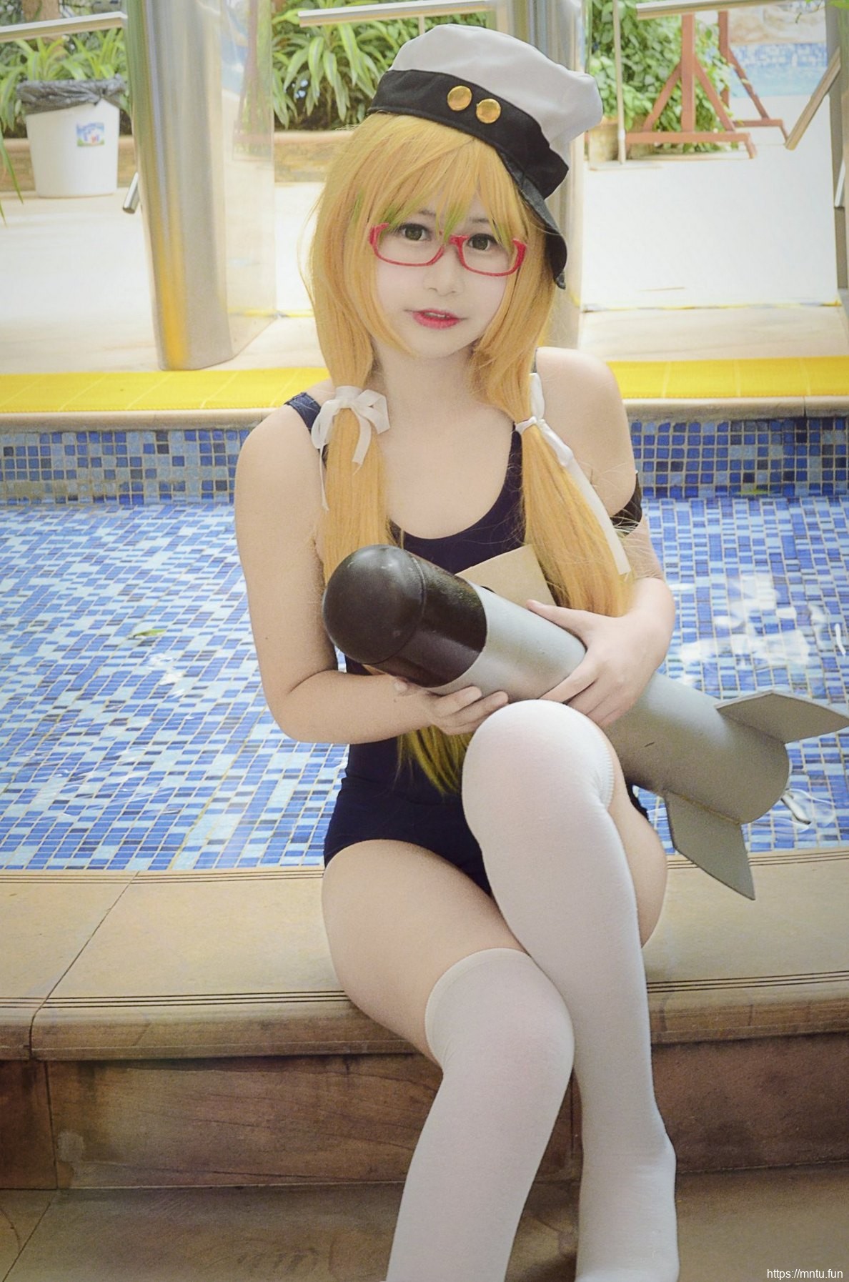 萌萌哒美少女性感泳衣cosplay舰队collection舰娘伊8