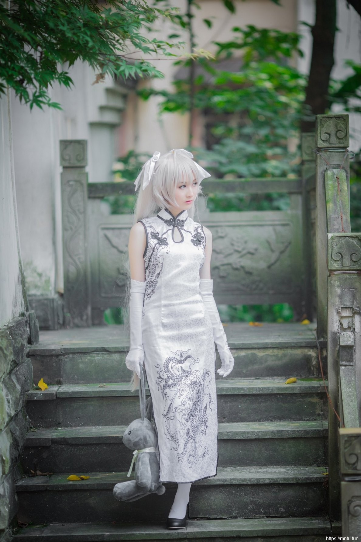 可爱迷人旗袍美少女cosplay春日野穹美图十分唯美