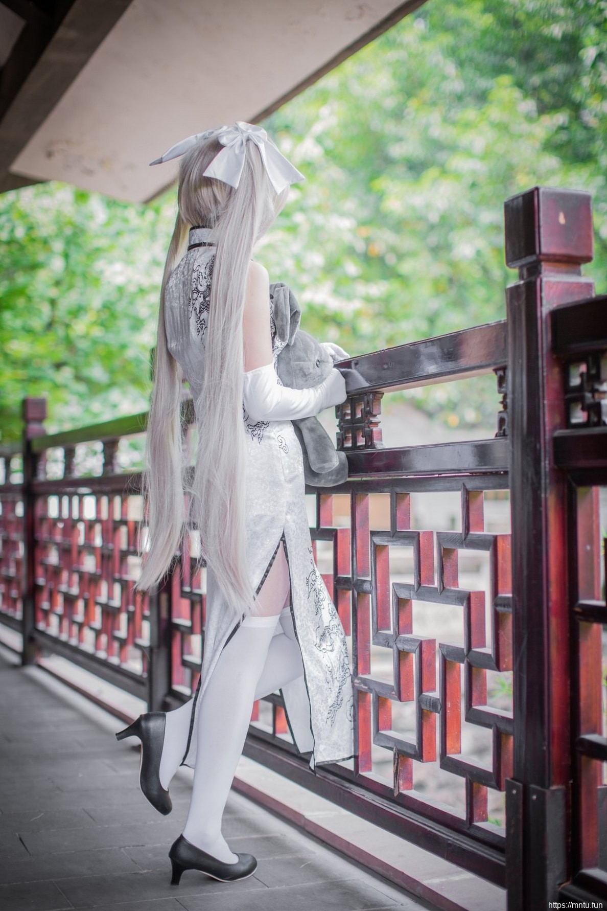 可爱迷人旗袍美少女cosplay春日野穹美图十分唯美