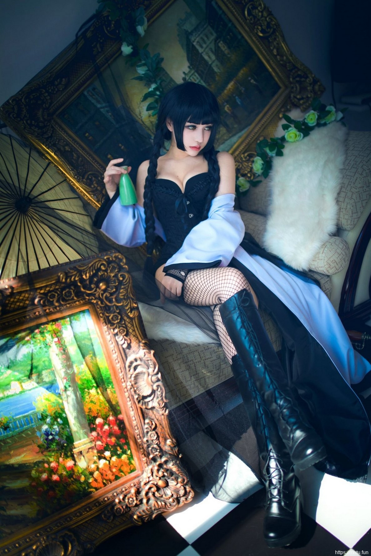 性感御姐黑丝美腿cosplay动漫美女冲野真夜子