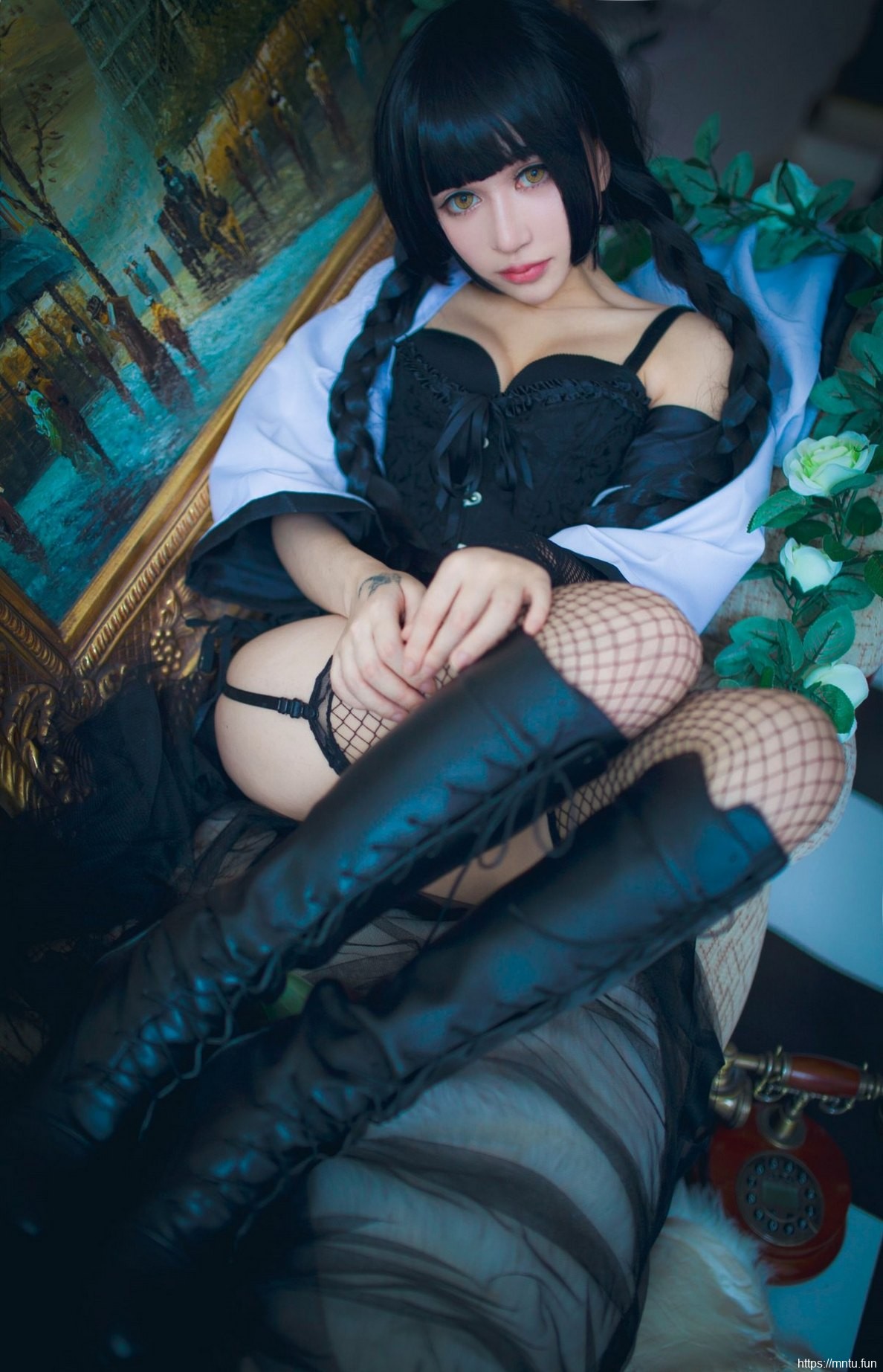 性感御姐黑丝美腿cosplay动漫美女冲野真夜子