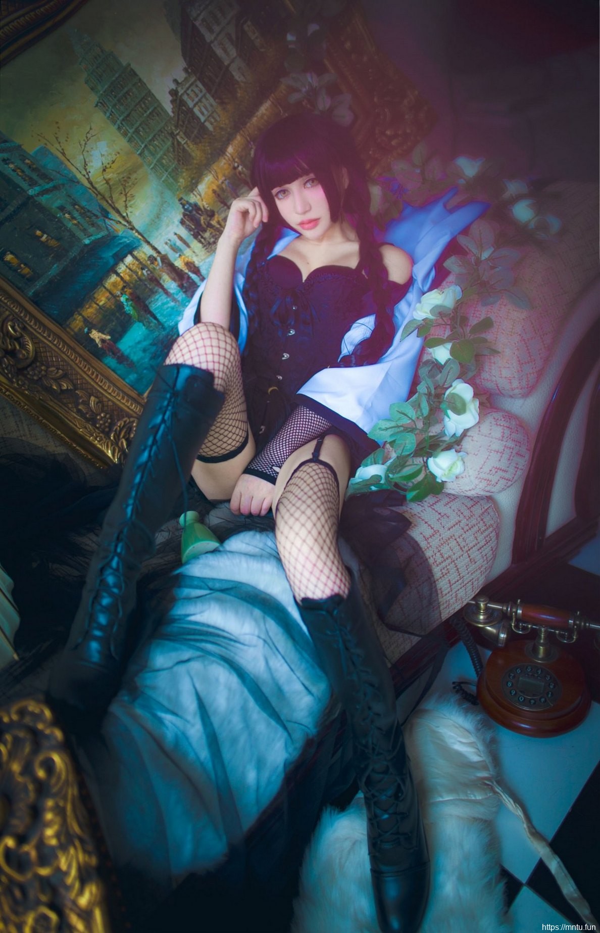 性感御姐黑丝美腿cosplay动漫美女冲野真夜子