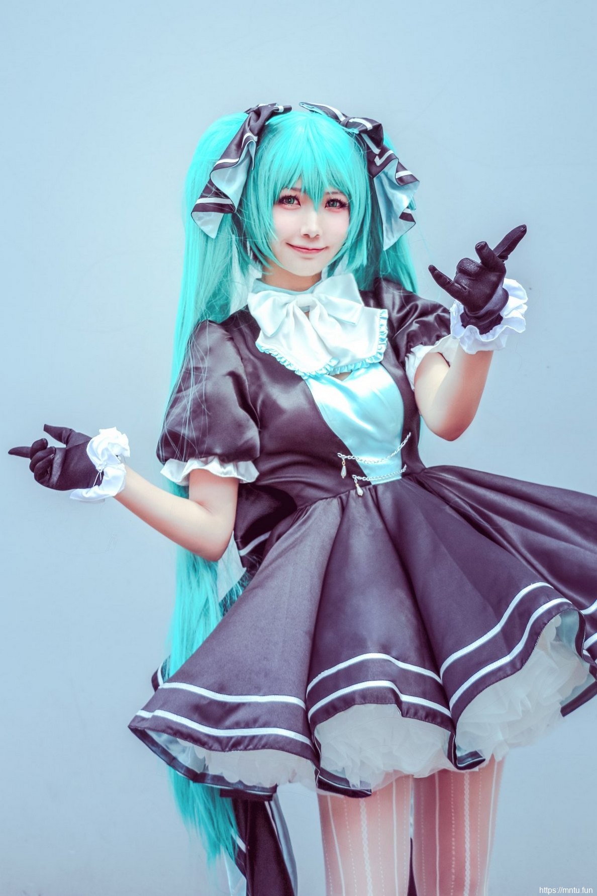 动漫展会靓丽美女cosplay动漫美女初音未来