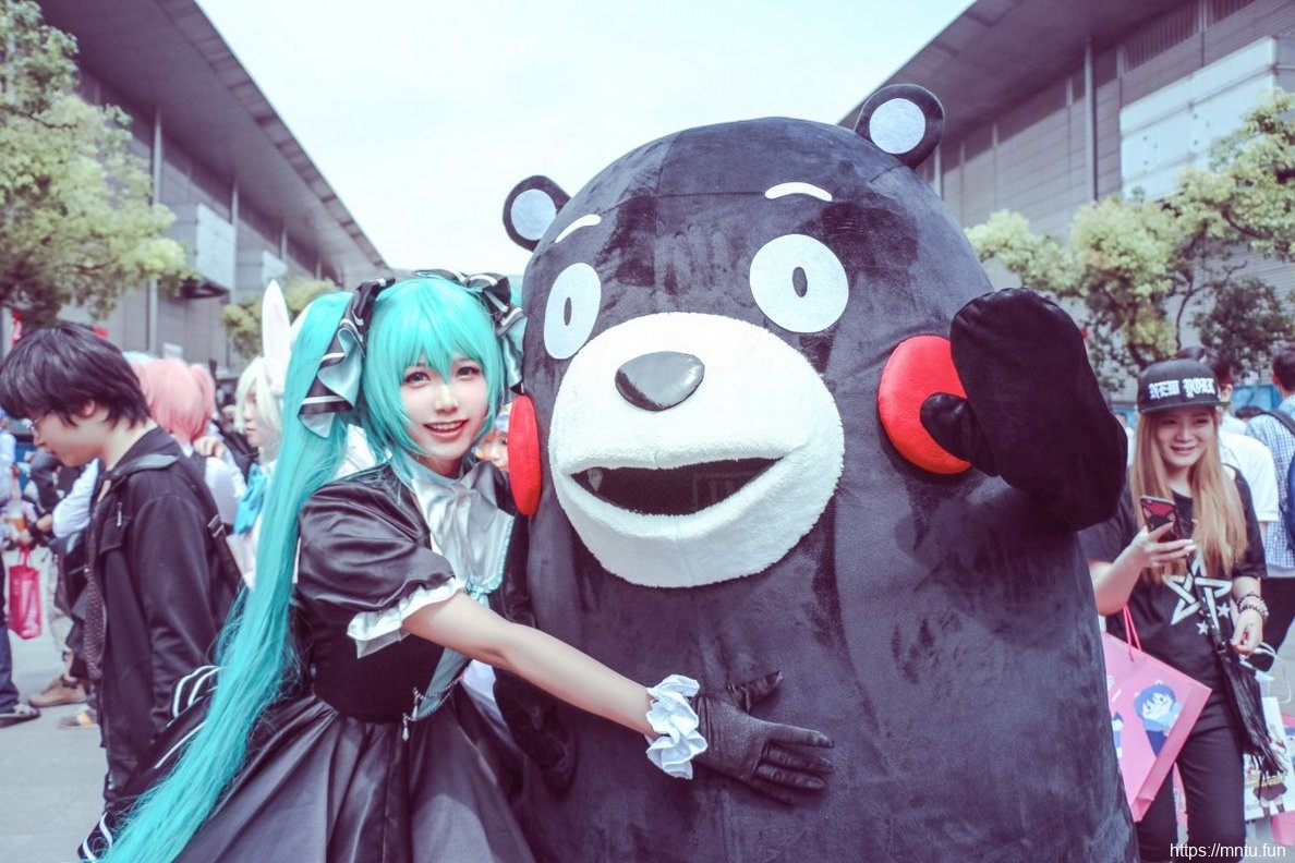 动漫展会靓丽美女cosplay动漫美女初音未来