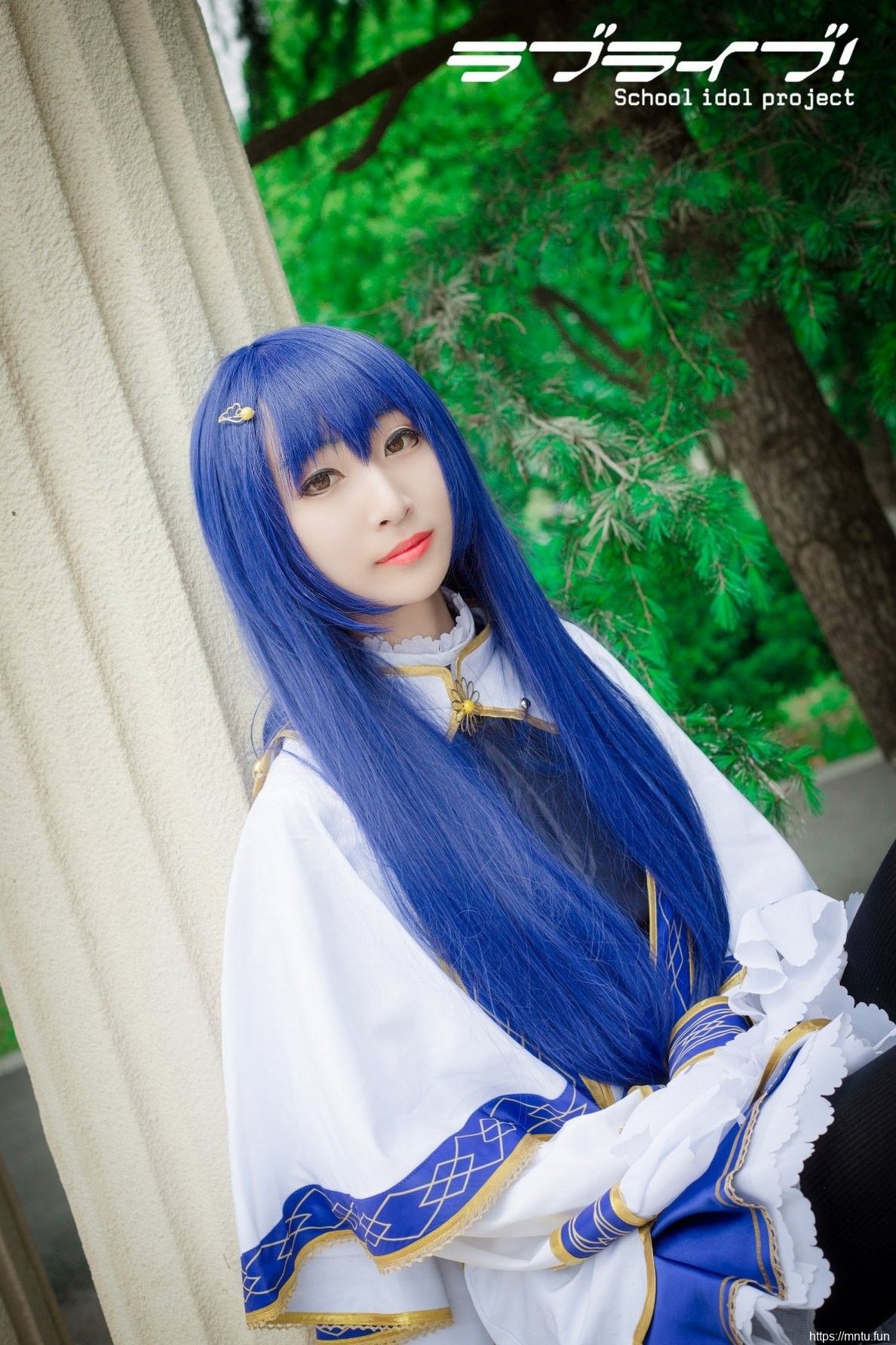 气质美女完美身材修女妆扮清新户外cosplay园田海未