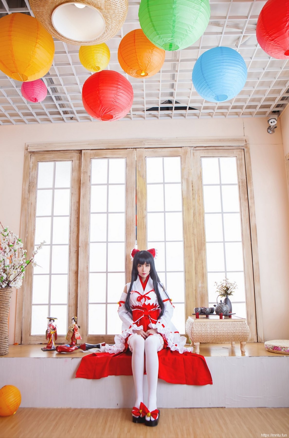 养眼美女cosplay少女咖啡枪神枪手菊理千姬