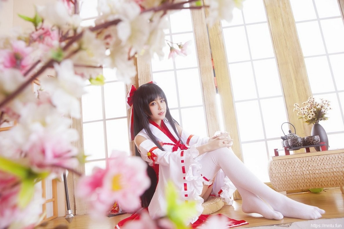 养眼美女cosplay少女咖啡枪神枪手菊理千姬