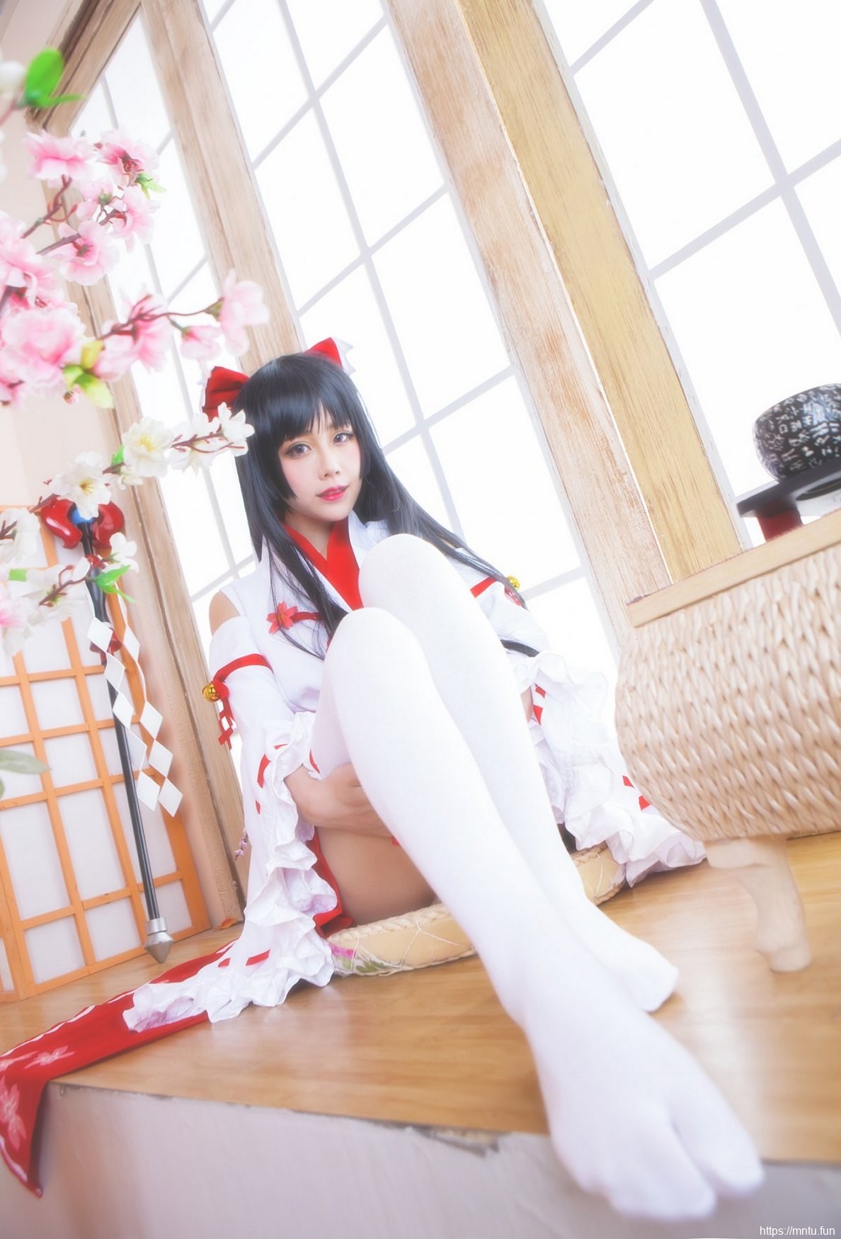 养眼美女cosplay少女咖啡枪神枪手菊理千姬