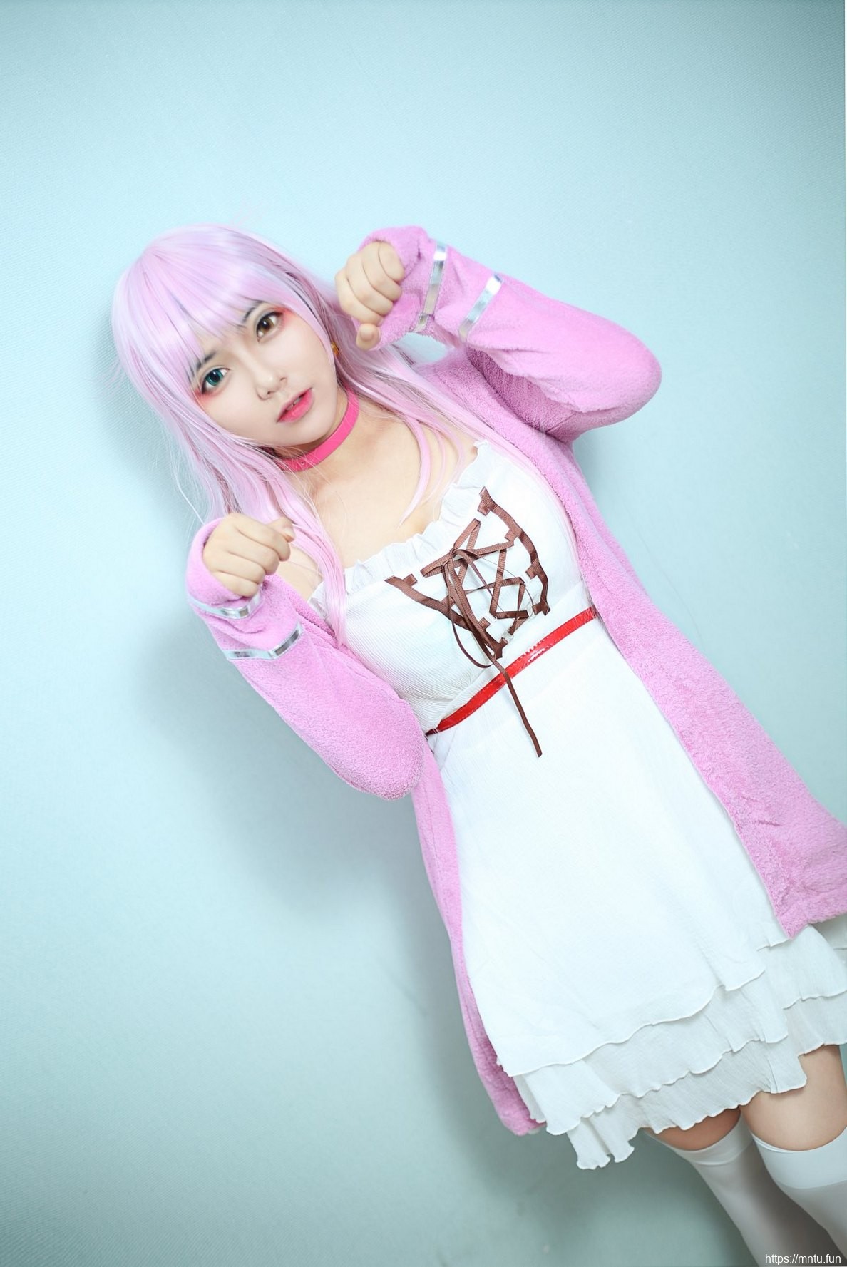 性感萌妹子童颜巨乳丝袜美腿cosplay猫咪萌娘诱惑美图