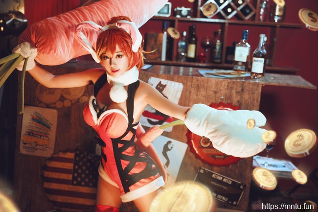 蜜丝公馆花小骨COS王者荣耀兔女郎花木兰