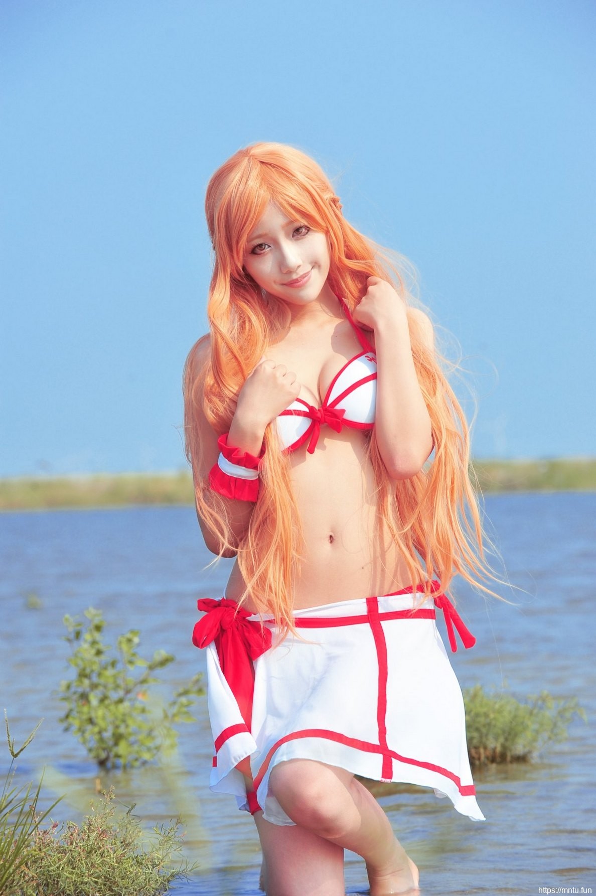 迷人美女Cosplay亚丝娜性感泳装美图