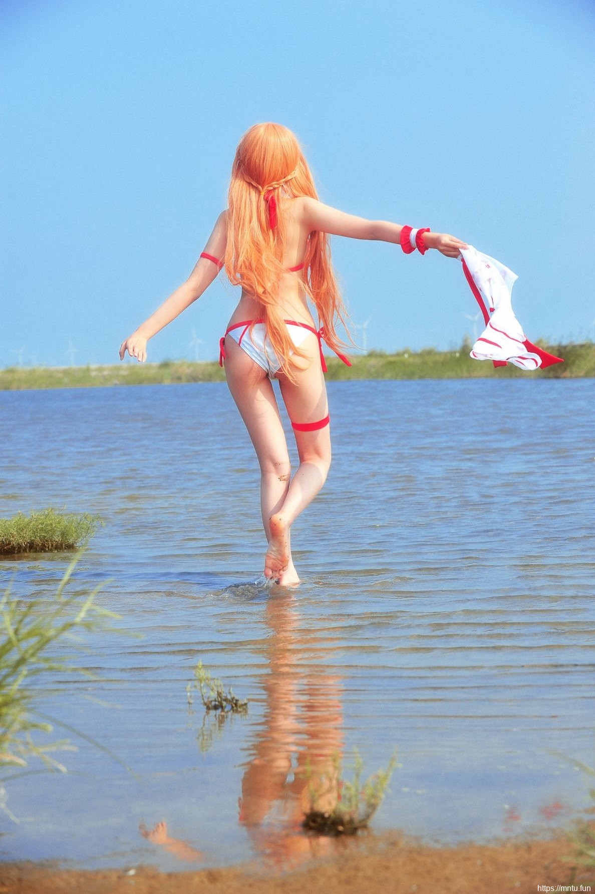 迷人美女Cosplay亚丝娜性感泳装美图