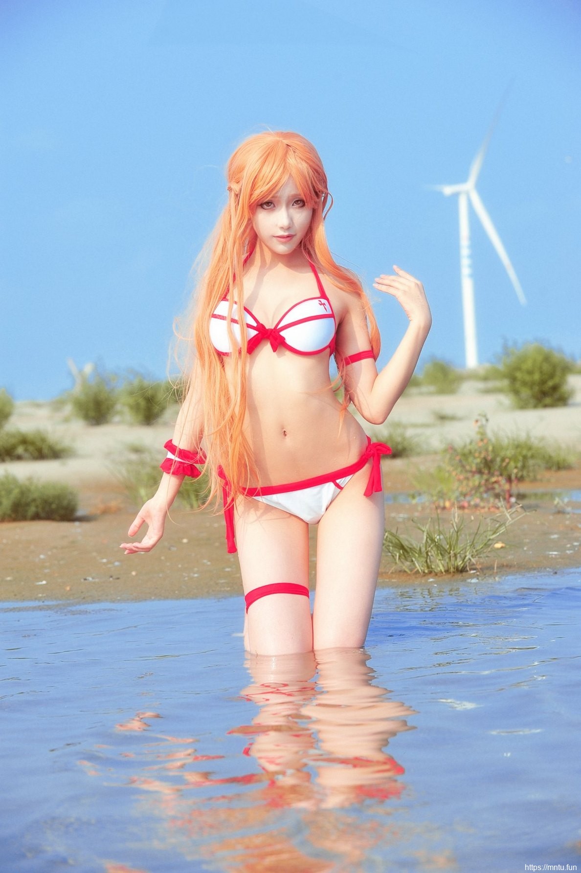 迷人美女Cosplay亚丝娜性感泳装美图