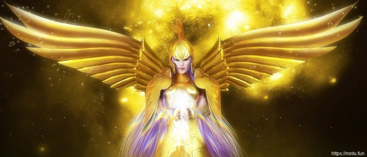 美女Cosplay黄金圣衣雅典娜霸气十足