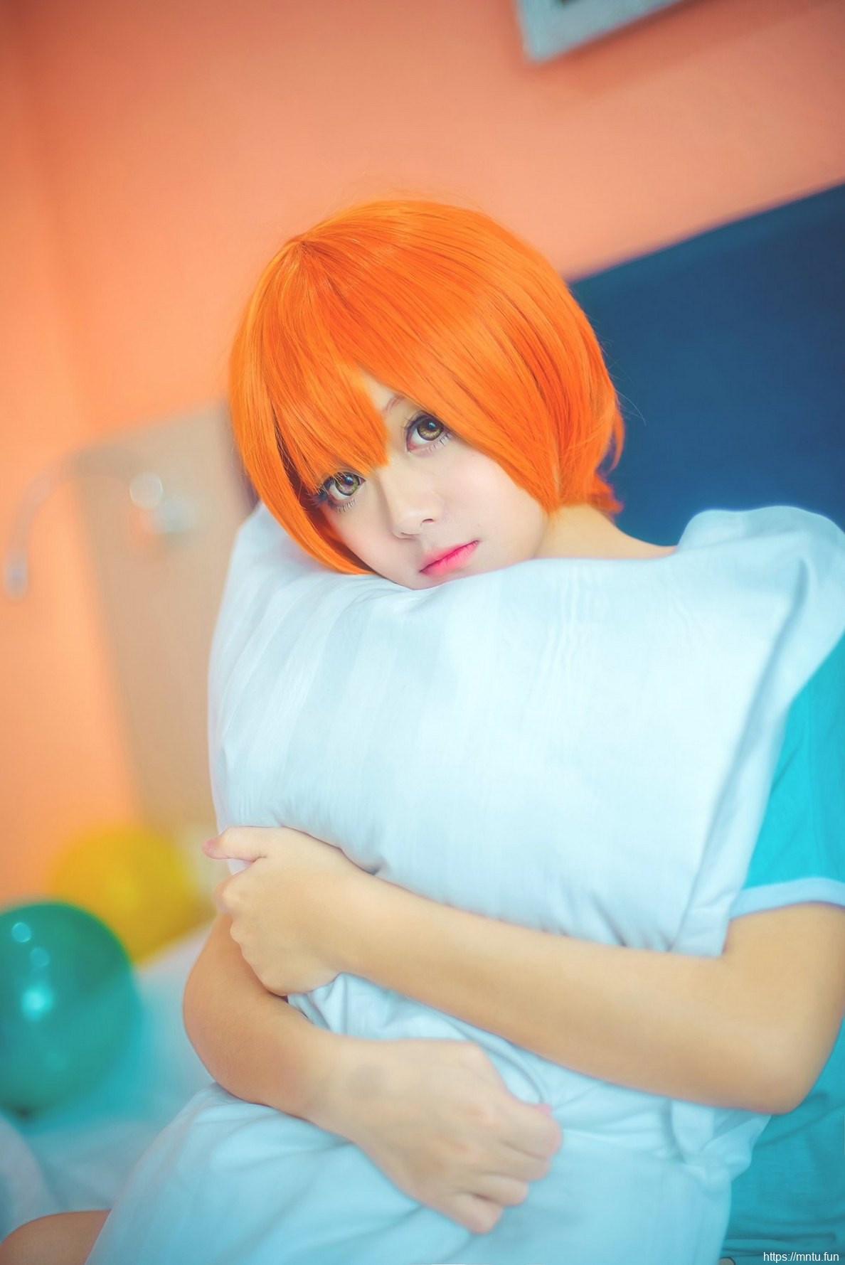 可爱美女Cosplay动漫人物星空凛睡衣美图