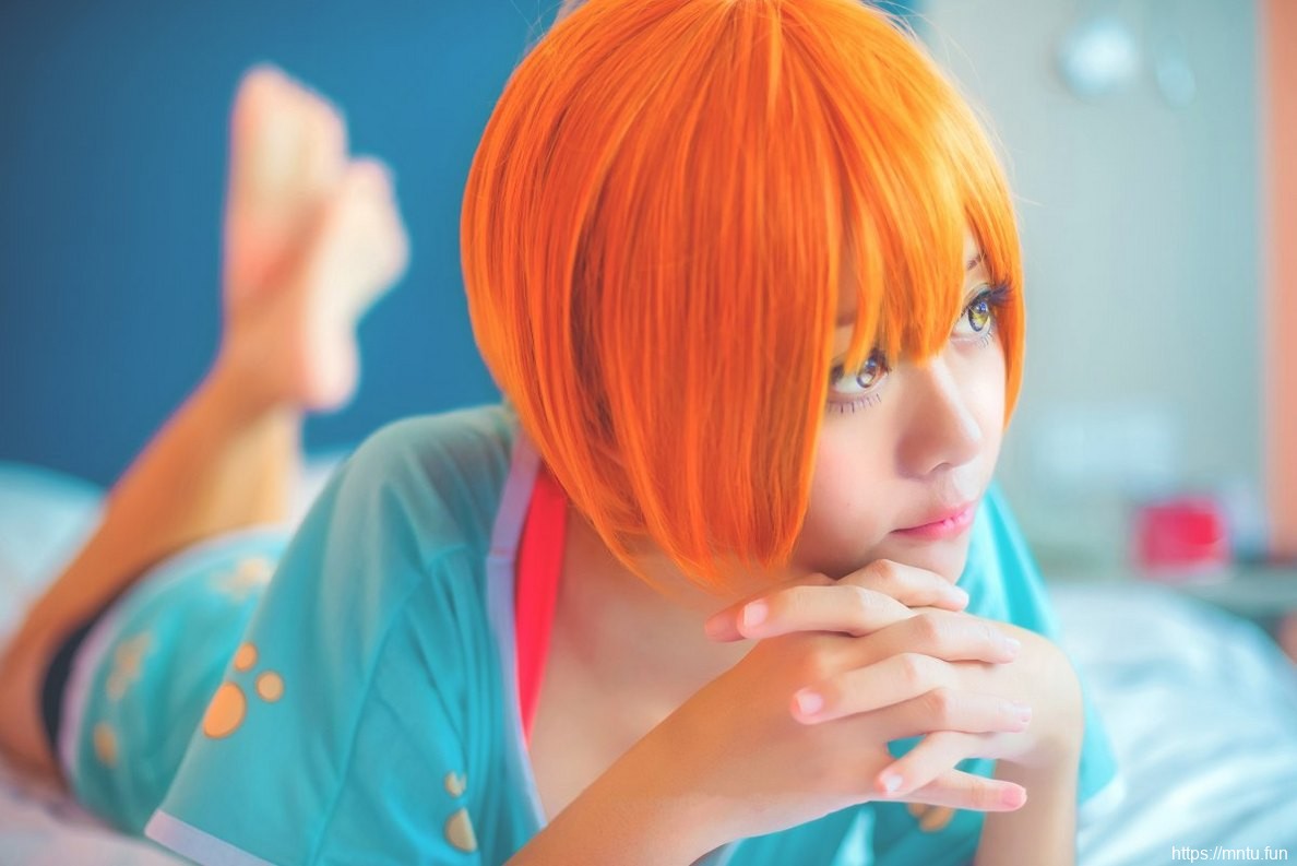 可爱美女Cosplay动漫人物星空凛睡衣美图