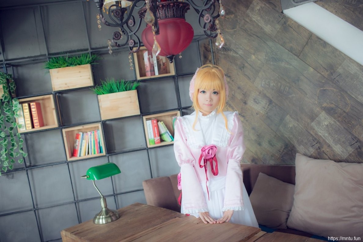 粉色装扮日本美女Cosplay木之本樱写真