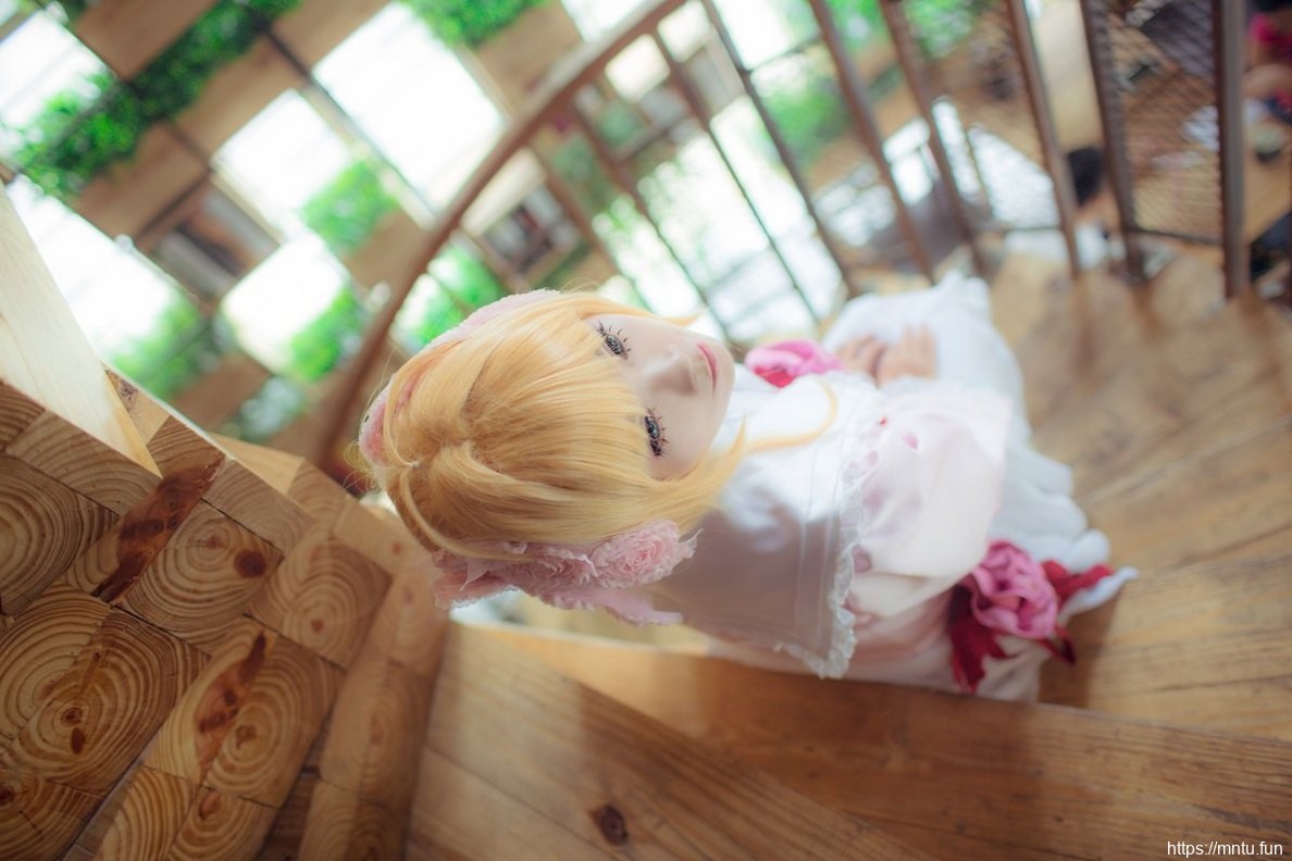 粉色装扮日本美女Cosplay木之本樱写真